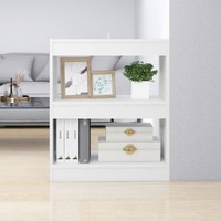  Book Cabinet/Room Divider White 60x30x72 cm