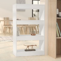  Book Cabinet/Room Divider White 60x30x103 cm Engineered Wood