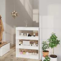  Book Cabinet/Room Divider White 80x30x103 cm Engineered wood