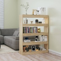  Book Cabinet/Room Divider Sonoma Oak 100x30x135 cm