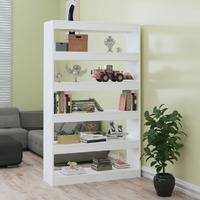  Book Cabinet/Room Divider High Gloss White 100x30x166 cm