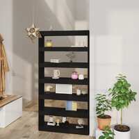  Book Cabinet/Room Divider Black 100x30x198 cm Engineered wood