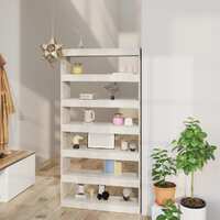  Book Cabinet/Room Divider Concrete Grey 100x30x198 cm Engineered wood