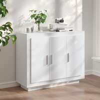  Sideboard White 92x35x75 cm Engineered Wood