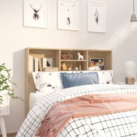  Headboard Cabinet Sonoma Oak 120 cm