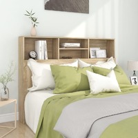  Headboard Cabinet Sonoma Oak 140 cm