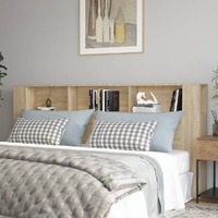  Headboard Cabinet Sonoma Oak 220 cm