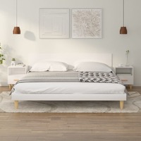  Bedside Cabinets 2 pcs High Gloss White 40x35x47 cm