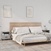  Bedside Cabinets 2 pcs Concrete Grey Engineered Wood