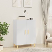  Sideboard High Gloss White 70x34x90 cm Engineered Wood