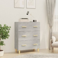  Sideboard Concrete Grey 70x34x90 cm Engineered Wood