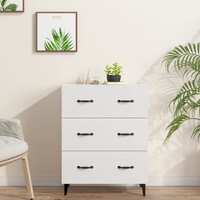  Sideboard High Gloss White 69.5x34x90 cm Engineered Wood
