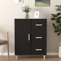  Sideboard Black 69.5x34x90 cm Engineered Wood