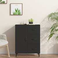  Sideboard Black 69.5x34x90 cm Engineered Wood