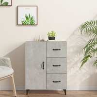  Sideboard Concrete Grey 69.5x34x90 cm Engineered Wood