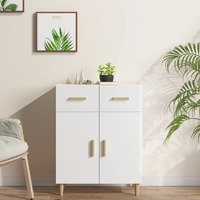  Sideboard High Gloss White 69.5x34x89 cm Engineered Wood