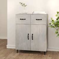  Sideboard Concrete Grey 69.5x34x90 cm Engineered Wood