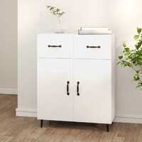 Sideboard High Gloss White 69.5x34x90 cm Engineered Wood