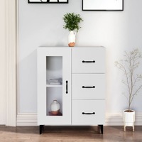  Sideboard White 69.5x34x90 cm Engineered Wood