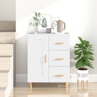  Sideboard White 69.5x34x90 cm Engineered Wood