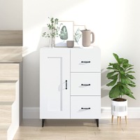  Sideboard White 69.5x34x90 cm Engineered Wood