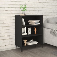  Sideboard Black 69.5x32.5x90 cm Engineered Wood