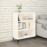  Sideboard High Gloss White 69.5x32.5x90 cm Engineered Wood
