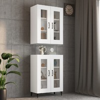  Hanging Wall Cabinet White 69.5x34x90 cm