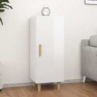  Sideboard High Gloss White 34.5x34x90 cm Engineered Wood