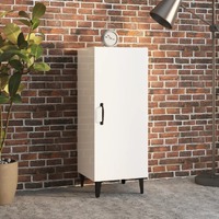  Sideboard High Gloss White 34.5x34x90 cm Engineered Wood