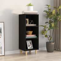  Sideboard Black 34.5x32.5x90 cm Engineered Wood