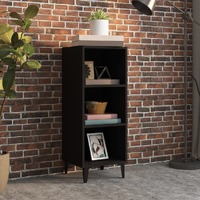  Sideboard Black 34.5x32.5x90 cm Engineered Wood