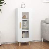  Sideboard White 34.5x34x90 cm Engineered Wood
