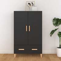  Highboard Black 70x31x115 cm Engineered Wood