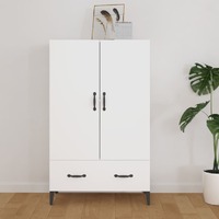  Highboard White 70x31x115 cm Engineered Wood