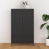  Highboard Black 70x31x115 cm Engineered Wood