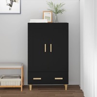  Highboard Black 70x31x115 cm Engineered Wood