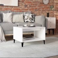  Coffee Table White 60x50x40 cm Engineered Wood