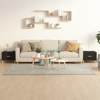  Coffee Tables 2 pcs Black 50x50x40 cm Engineered Wood