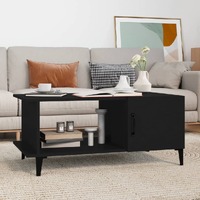  Coffee Table Black 90x50x40 cm Engineered Wood
