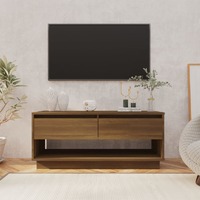  TV Cabinet Brown Oak 102x41x44 cm Engineered Wood