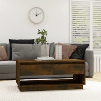  Coffee Table Smoked Oak 102.5x55x44 cm Engineered Wood