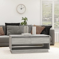  Coffee Table Grey Sonoma 102.5x55x44 cm Engineered Wood