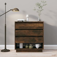  Sideboard Smoked Oak 70x41x75 cm Engineered Wood