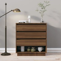  Sideboard Brown Oak 70x41x75 cm Engineered Wood