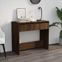  Console Table Brown Oak 89x41x76.5 cm Engineered Wood