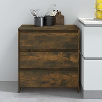  Sideboard Smoked Oak 70x41x75 cm Engineered Wood