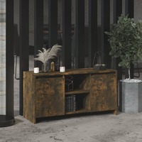  TV Cabinet Smoked Oak 102x37.5x52.5 cm Engineered Wood
