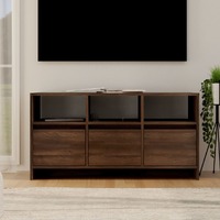  TV Cabinet Brown Oak 102x37.5x52.5 cm Engineered Wood