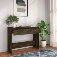  Console Table Smoked Oak 100x35x76.5 cm Engineered Wood